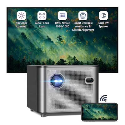 Bom preço Airplay 4K WiFi Mini Pico Projector Bluetooth 400 ANSI 1080P 30DB on-line