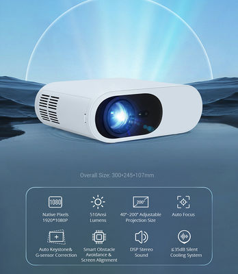 Bom preço Projector de cinema DLP para filmes comerciais portáteis chip DMD 510ansi on-line