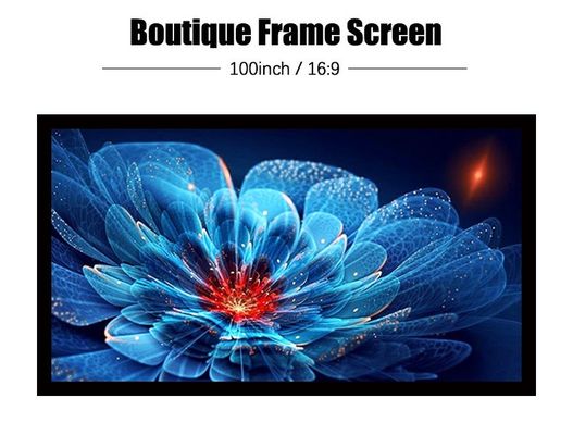 Bom preço Ecrã de projeção LCD fixo 4K Ultra HD 100 polegadas para cinema on-line